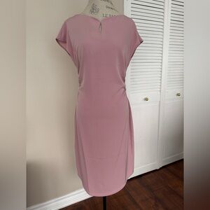 Elegant Mauve Midi Dress